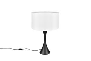 Lampe à poser SABIA noir mat et abat-jour blanc de TrioLighting