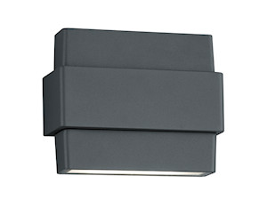 Applique extérieure de jardin à LED PADMA anthracite IP54