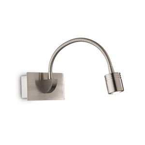 Applique-liseuse murale DYNAMO finition Nickel 