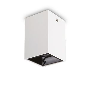 Plafonnier carré NITRO 25W finition Blanc mat 