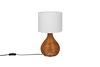 Lampe en Rotin Naturel et Tissu Blanc SPROUT de Triolighting