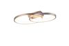 Plafonnier Led nickel mat double rond MALAGA de TrioLighting