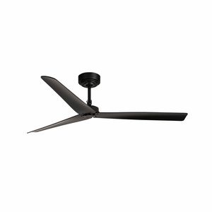 Ventilateur de plafond DC noir MILOS – Silencieux, 6 vitesses, fonction été/hiver, pour 17,6 à 28 m²