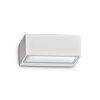 Applique extérieure rectangulaire TWIN finition Blanc mat 