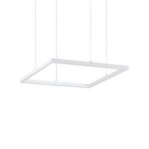 Oracle Slim Square– carré suspendu blanc LED par Ideal Lux