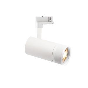 Spot EOS 25W IRC80 pour rail triphasé finition Blanc mat 