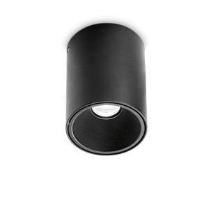 Plafonnier cylindrique NITRO 25W finition Noir mat 