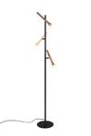 Lampadaire LED Trio Fiato 452010317 – 3 sources dimmables noir/beige