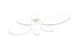 Plafonnier FLY spiralé Led Aluminium Blanc 32W