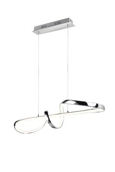 Suspension PADUA torsade chromée Métal/plastique Chromé 37W