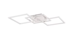 Plafonnier Led blanc mat triple carrés TRAIL TrioLighting