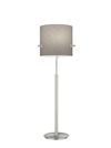 Lampadaire CAMDEN grand abat-jour tissu gris de TrioLighting