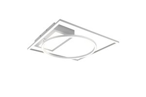 Plafonnier LED formes géométriques blanc mat DOWNEY