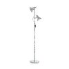 Lampadaire POLLY à 2 spots orientables finition Chrome 