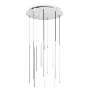 Ideal Lux FILO SP12 – Suspension 12 tubes LED Ø60 cm blanc 3000K