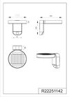 Applique extérieure LED rechargeable anthracite avec détecteur 