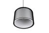 Suspension noire et tissu BURTON de Triolighting