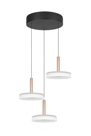 Suspension CELESTE – Élégance en verre et métal avec variateur LED