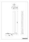 Lampadaire KARUNI – Bois naturel ajouré, métal noir mat