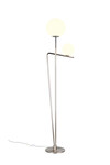 Lampadaire FLAMING - Nickel Mat / Verre