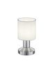 Lampe nickel mat et blanche GARDA de TrioLighting