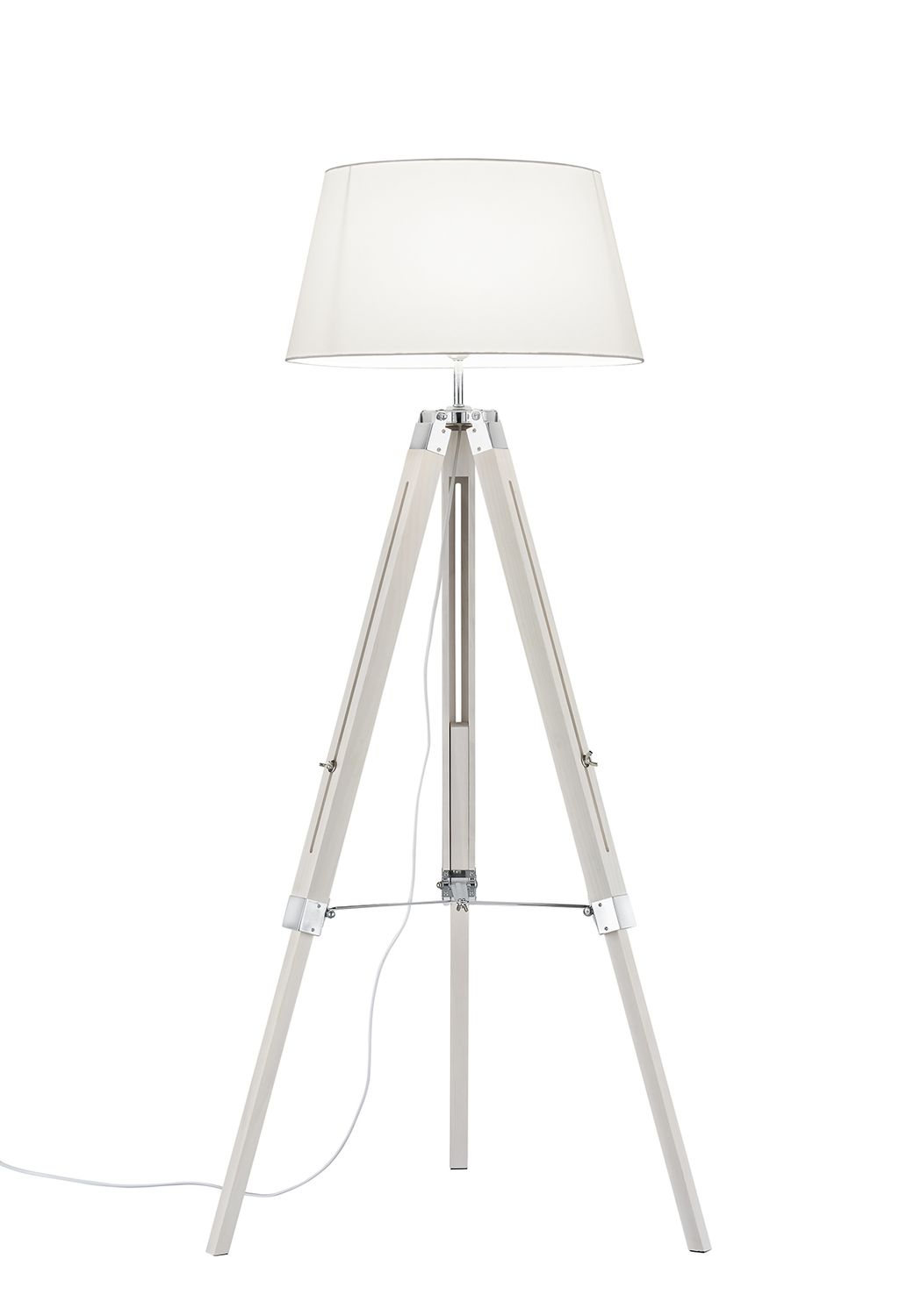 Lampadaire trépied blanc TRIPOD de TrioLighting