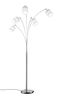 Lampadaire nickel mat/blanc 5 branches TOMMY de TrioLighting