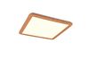 Plafonnier Led grand carré blanc et bois CAMILLUS TrioLighting