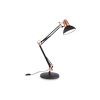 Lampe architecte de bureau articulée finition noire et cuivre