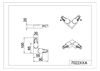 Connecteur en L Duoline de Triolighting (conducteur terre externe) finition Titane 