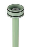 Lampadaire nomade rechargeable SUAREZ abat-jour plissé vert pistache