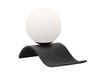  Lampe à poser LARA noir mat/boule blanche E14