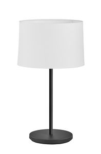 Lampe ROOMER avec abat-jour blanc et finition noir mat