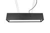 Lustre rectangulaire tubes noirs VITO de Triolighting