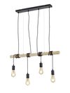 Lustre bois et douilles suspendues BRODY de TrioLighting