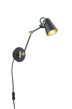 Applique spot noir mate articulé  EDWARD de TrioLighting