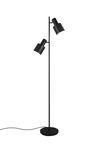 Lampadaire AGUDO avec 2 spots orientables finition Noir mat