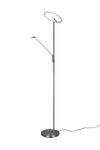 Lampadaire doré mat BRANTFORD 30W avec liseuse de TrioLighting