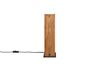 Lampe KARUNI – Bois naturel ajouré, métal noir mat