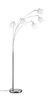 Lampadaire nickel mat/blanc 5 branches TOMMY de TrioLighting