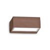 Applique extérieure rectangulaire TWIN finition Marron 