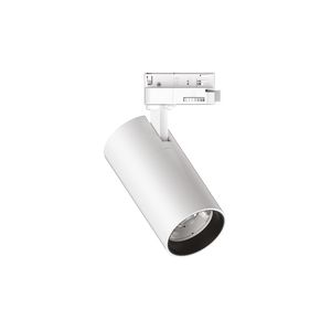 Spot QUICK 15W IRC80 pour rail triphasé finition Blanc mat 