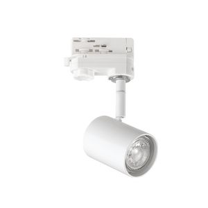 Spot Mouse Track sans lampe pour rail triphasé finition Blanc mat 