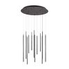 Ideal Lux FILO SP12 – Suspension 12 tubes LED Ø60 cm noir 3000K