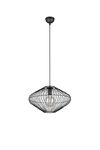 Suspension soucoupe  cage noire COBAIN de Triolighting