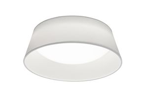 Plafonnier LED rond PONTS et abat-jour blanc