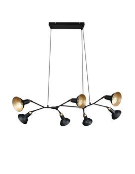 Lustre noir et doré 7 spots ROXIE de TrioLighting