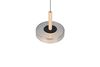 Suspension CELESTE – Élégance bois, verre et métal avec LED réglable