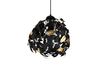 Lustre feuilles noires et or LEAVY de Triolighting