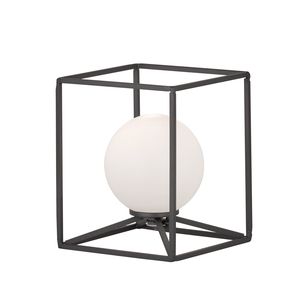 Lampe de table GABBIA noire mat et blanche de Triolighting